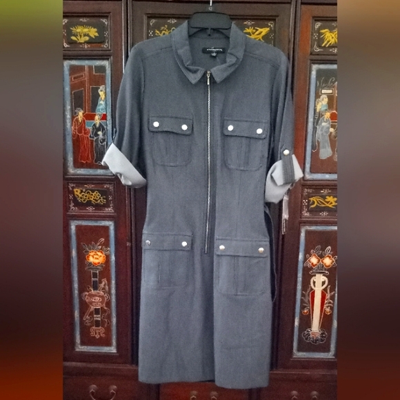 sharagano denim dress Sharagano | Dresses | Sharagano Denim Dress